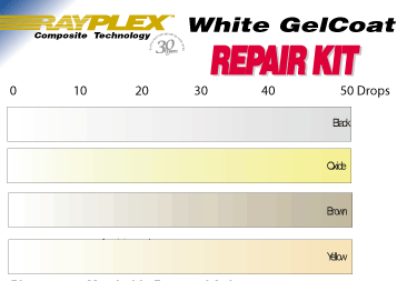 Gel Coat Pigment Colour Chart